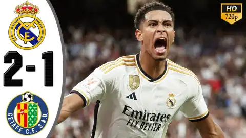 Real Madrid vs Getafe 2 - 1 (Laliga Goals & Highlights)