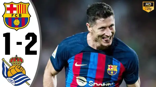 BarceIona vs Sociedad 1 - 2 (Laliga 2023 Goals & Highlights)