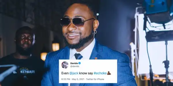 Twitter Endorses Davido’s “E Choke” Slang With An Emoji