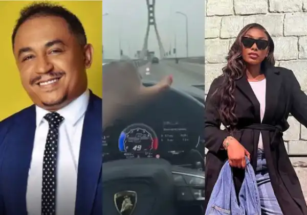 Daddy Freeze Reveals Mileage On Sophia Egbueje’s Lamborghini, Netizens React