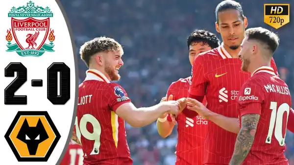 Liverpool vs Wolves 2 - 0 (Premier League 2024 Goals & Highlights)