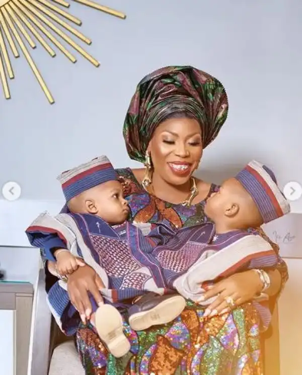 Actress Bimbo Success Celebrates Twins On First Birthday (Photos)