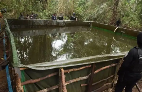 NSCDC Uncovers Illegal Refineries In Rivers Forest (Photos)