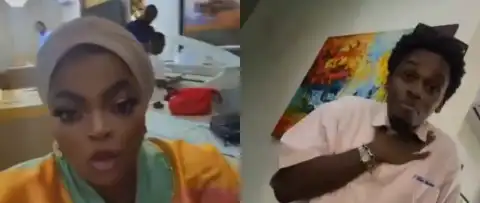 “Welcome to the user’s house”- Funke Akindele jokes as content creator Tobe visits her