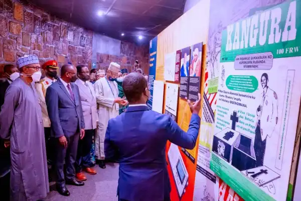 President Buhari Visits Kigali Genocide Memorial In Rwanda (Pictures) 