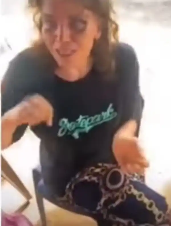 American Woman Allegedly Hypnotized By Suspected Yahoo Boy Comes To Her Senses 3 days After Arriving In Badagry From California (Video)