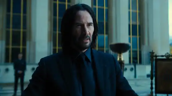 John Wick: Chapter 4 Clip Shows Keanu Reeves Negotiating with Bill Skarsgård