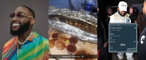 “No Wahala” – Davido Shrugs Off ₦495m Bet Loss After AFCON Defeat