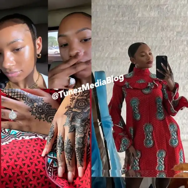 Temi Otedola Shows Off Her Diamond Engagement Ring (Photo)