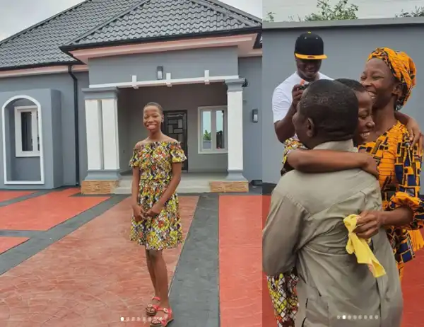 Kid comedienne, Emmanuella unveils the new house she built for her mum (photos)