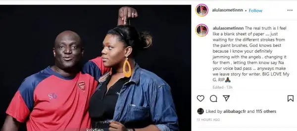 I Know You’re Jamming With The Angels - Sammie Okposo’s Daughter Breaks Silence On His Death