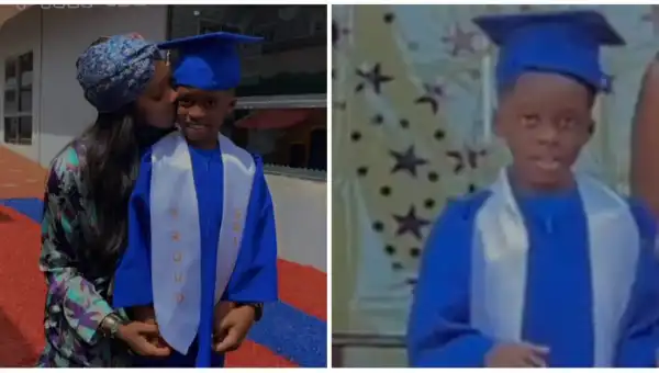"Proud Mummy Moment” – Congratulations Pour In For Tiwa Savage As Her Son, Jamil Graduates From Pre-school (Photo/Video)