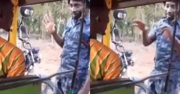 Ghanaian Police rejects bribe, warns the driver against repeating his action