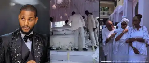 Emotional Scenes As Alex Ekubo’s Family, Colleagues Bid Him Goodbye