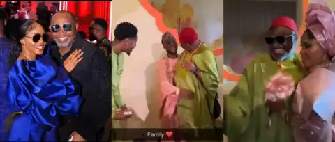 Iyabo Ojo And Son Enjoy Lovely Moment With Partner Paulo O At Their Daughter’s Wedding