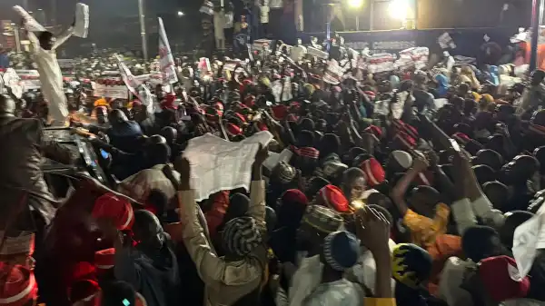 ‘I was overwhelmed’ – Kwankwaso reacts to mammoth crowd during stop over in Bichi LG