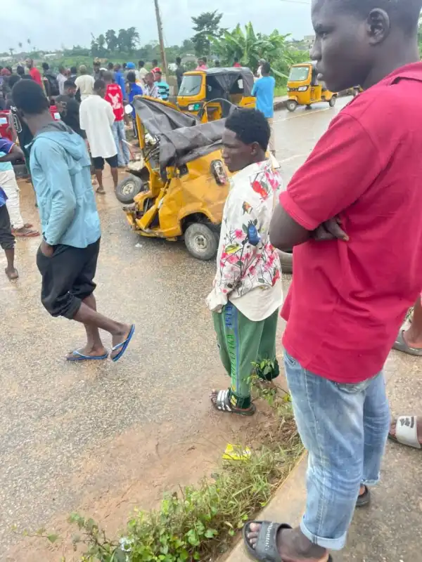 Tricycle driver killed as trucks collide in Lagos, residents protest