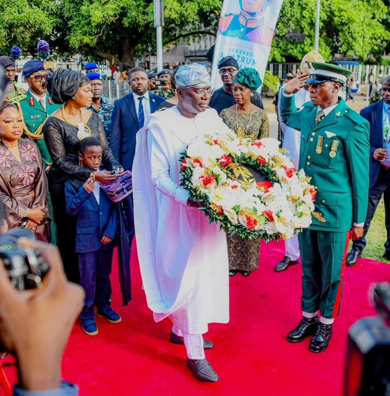 Sanwo-Olu attends 50th memorial ceremony for General Murtala Muhammed