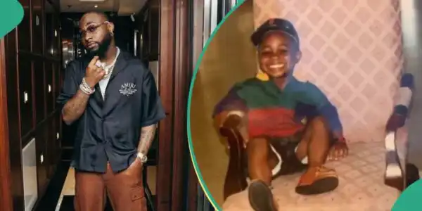 Be Like I Know Say I Go Blow - Davido Says As He Shares Childhood Photo