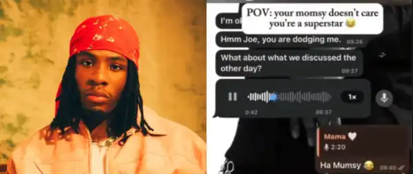 Joeboy Sparks Buzz After Sharing Mom’s Marriage Pressure Chat