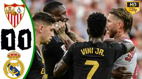 Sevilla vs Real Madrid 1 - 1 (Laliga Goals & Highlights)