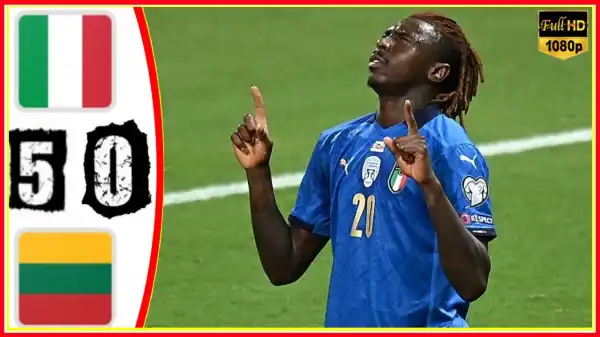 Italy vs Lithuania 5 − 0 (2022 World Cup Qualifiers Goals & Highlights)