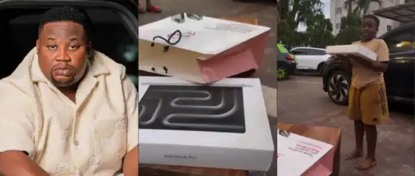 Cubana Chiefpriest Gifts Son Macbook After Younger Brother Breaks His Laptop