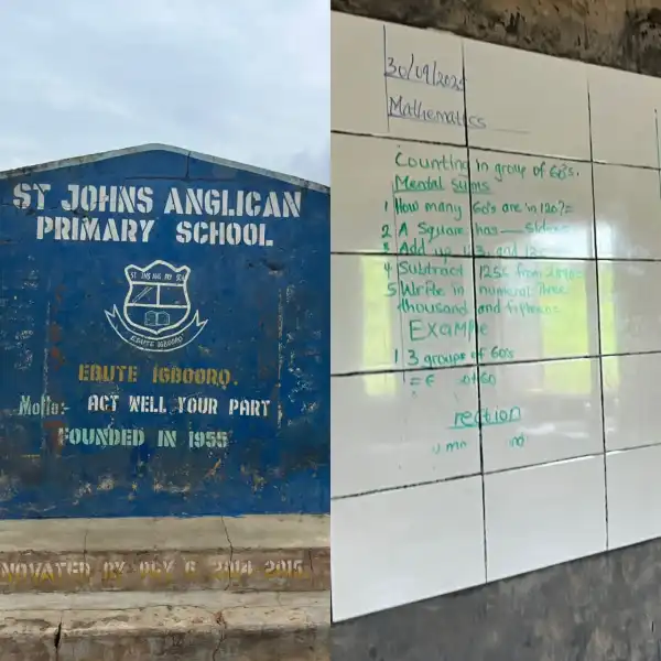 Inside 150-year old Ogun community where students use tiles as white board, practice open defecation