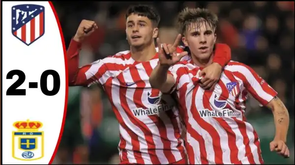 Atletico Madrid vs Real Oviedo 2 - 0 (Copa Del Rey 2022 Goals & Highlights)