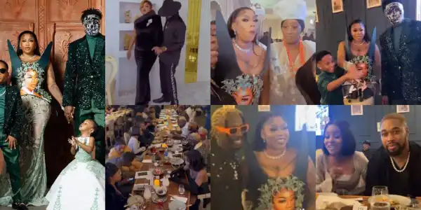 Toyin Abraham, Ooni’s wife, BBNaija’s stars, others storm Toyin Lawani’s anniversary dinner (Photos)