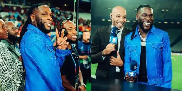 “Sitting on top of the world” Burna Boy toots his horns following his performance at UEFA Champions League