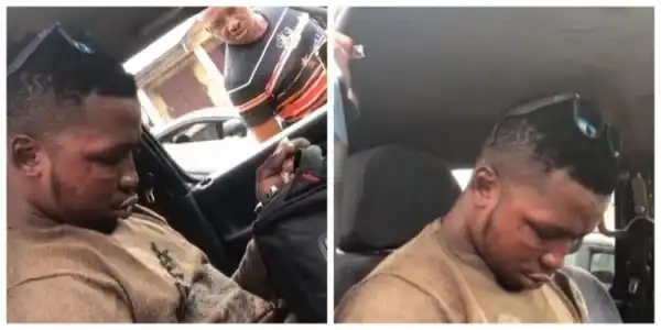 Man refuses to wake up after getting to Bus-Stop in Lagos