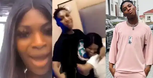 Lady who was accused of dumping her boyfriend at a club to follow singer, Bella Shmurda to a hotel finally reacts.