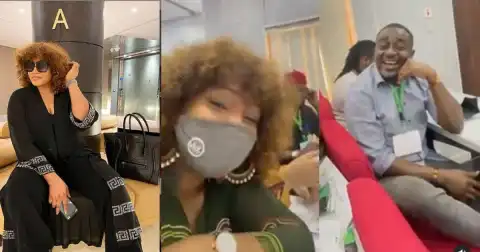 “I Really Missed You” – Actress, Omotola Jalade Says As She Reunites With Emeka Ike (Video)