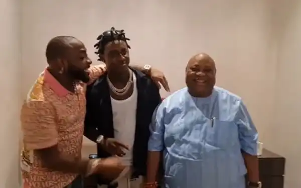 Davido Introduces Shallipopi To Osun Governor, Ademola Adeleke (Video)