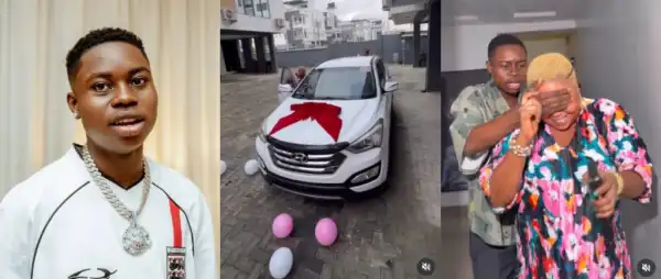 Peller Surprises Mum With ₦23m Hyundai, Emotional Video Ignites Reactions Over Absent Fathers
