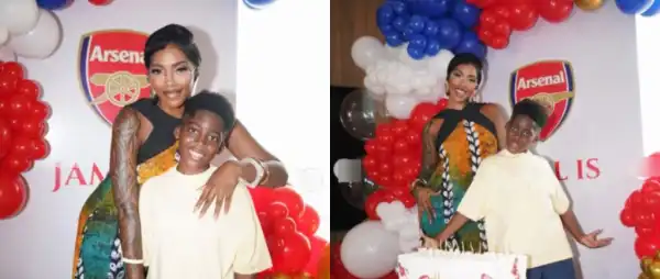 “He’s My Answered Prayer”- Tiwa Savage Celebrates Son’s 11th Birthday With Heartfelt Message