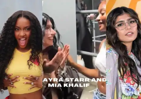 Netizens React As Ayra Starr Links Up With Ex-Adult Film Star Mia Khalifa