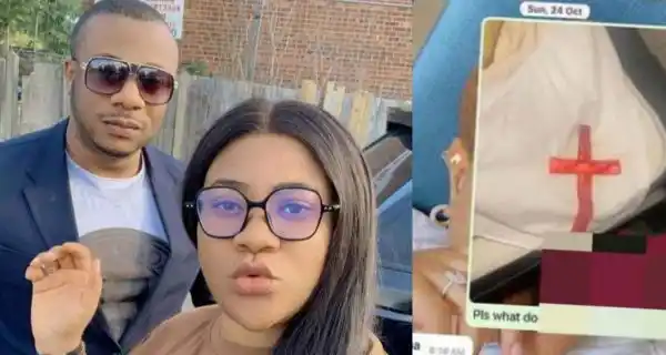 “I noticed it when I got up in the morning to pee” – Nkechi Blessing narrates how she caught estranged husband, Opeyemi with ‘juju’ [Screenshot]