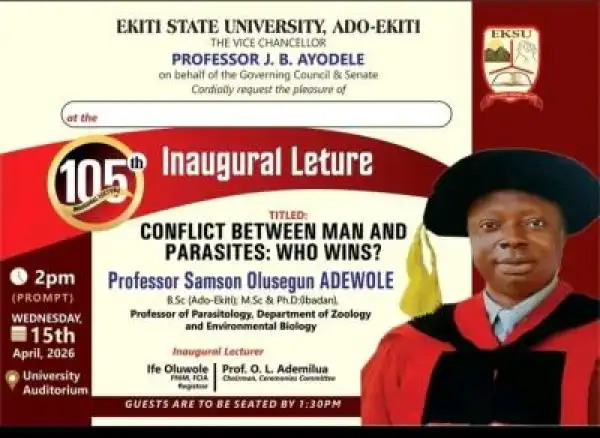 EKSU announces 105th Inaugural Lecture