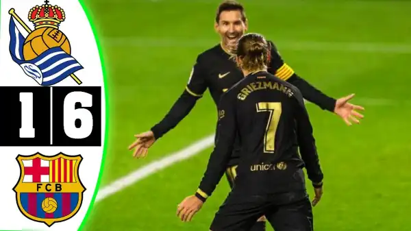 Real Sociedad vs Barcelona 1 - 6 (LA Liga Goals & Highlights 2021)