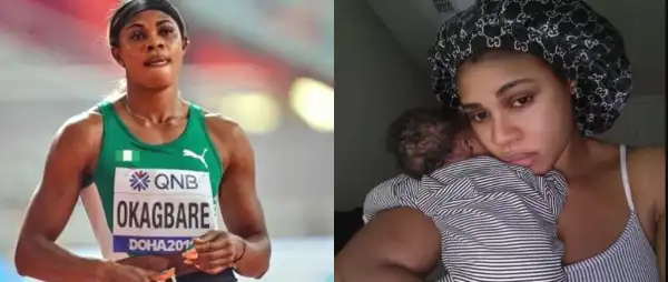 Nigerian athlete, Blessing Okagbare beams with joy as she marks 37th birthday as a mom
