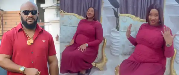 Yul Edochie Hails Judy Austin as She Flaunts her Baby Bump