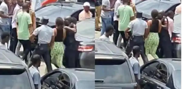 See the Lady who stole an iPhone and hide it in her private part (video)