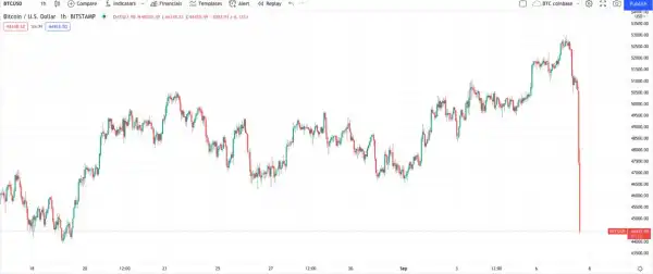 Bitcoin price plunges below $43K in minutes in crypto market rout