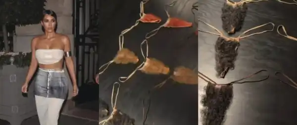 “The Ultimate Bush”- Kim Kardashian’s SKIMS Unveils Bizarre Faux Hair Panty