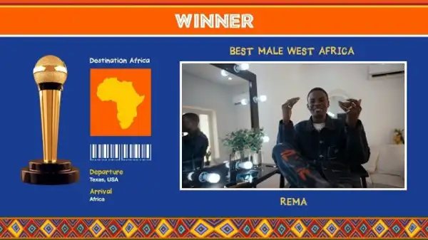 Rema Wins AFRIMMA’s 2020 Best Male West Africa Award – Full Winners List