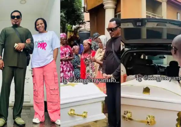 Actor Jerry Amilo Buries Daughter in Tears