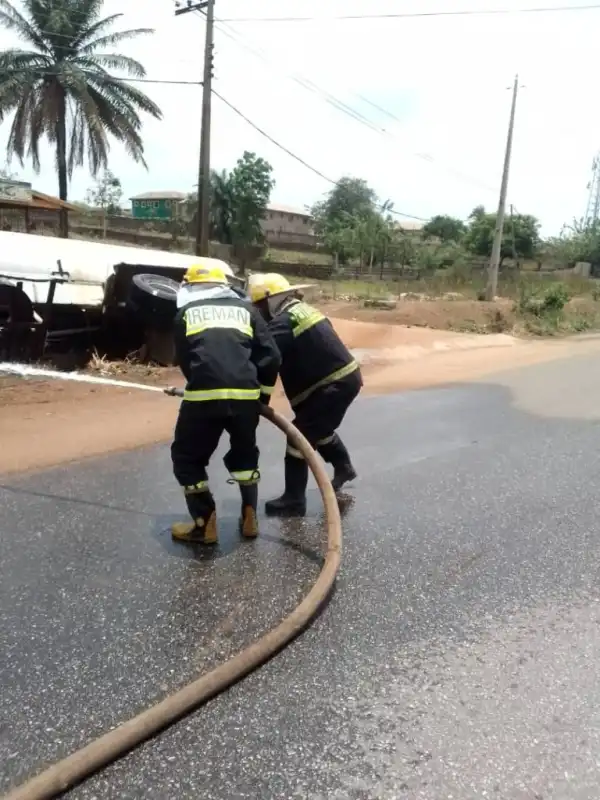 Another petrol tanker somersaults in Oyo