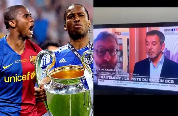 Didier Drogba and Samuel Eto